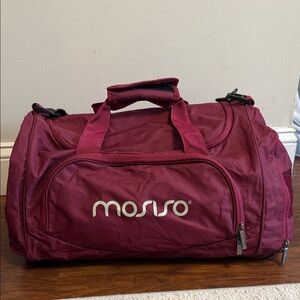 Mosiso Maroon Duffel Bag for Women